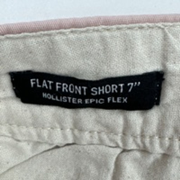 Men's Hollister Pink Flat Front Shorts Size 32 - Picture 4 of 10